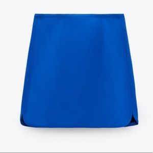 ZARA blue mini skirt